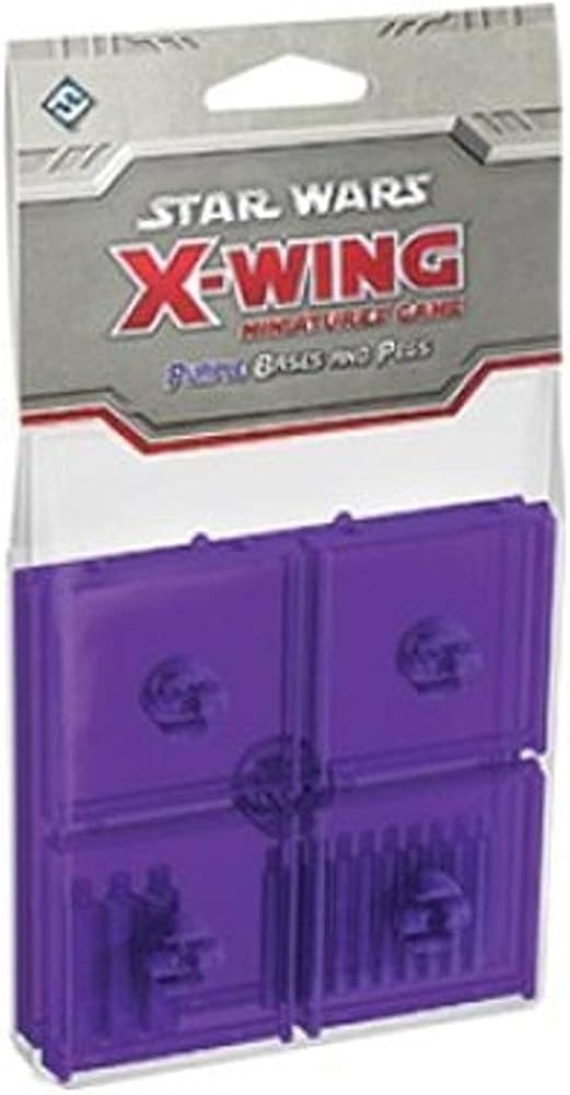 Fantasy Flight X-Wing Base and Pegs - Purple