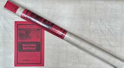 Chessex: Reversible Battlemat 1" Squares & 1" Hexes - 23.5x26