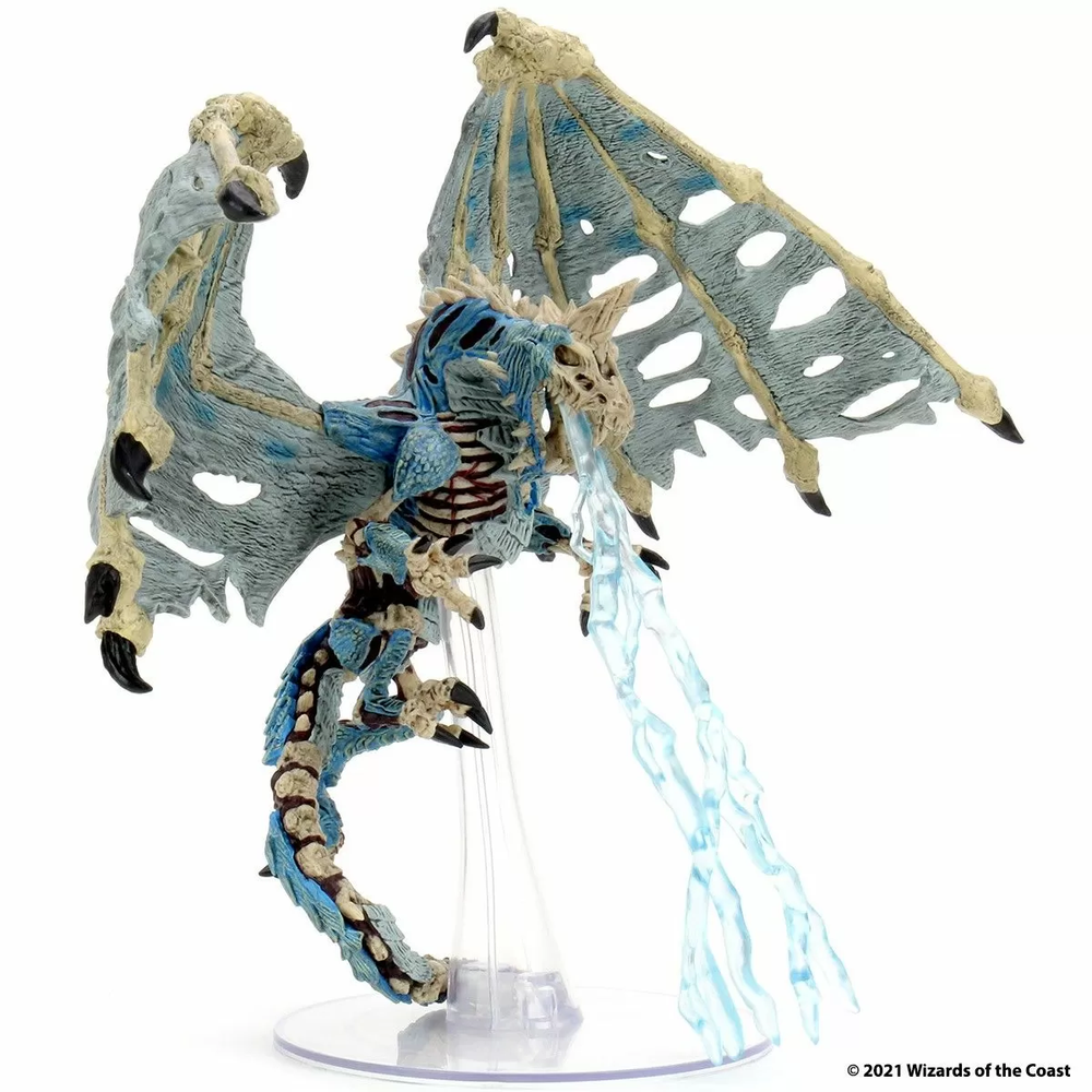 D&D Icons of the Realms Miniatures Boneyard Premium Set Blue Dracolich