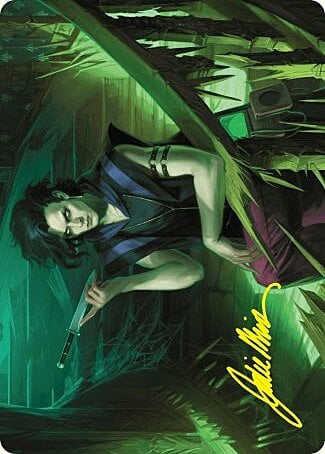 Winter, Misanthropic Guide Art Card (Gold-Stamped Signature) [Duskmourn: House of Horror Art Series]