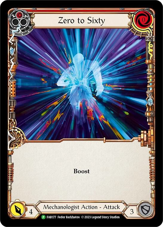 Zero to Sixty (Red) [FAB177] (Promo)  Rainbow Foil