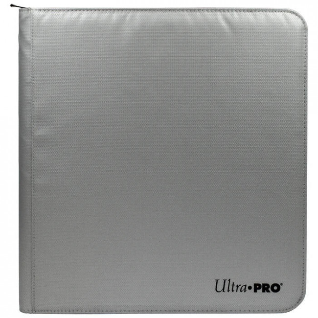 Ultra Pro 12-Pocket Pro-Binder Zippered Silver (Made with Fire Resistant Materials) (WSL)