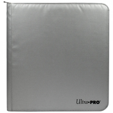 Ultra Pro 12-Pocket Pro-Binder Zippered Silver (Made with Fire Resistant Materials) (WSL)