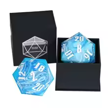 Giant Crystal D20: Blue White