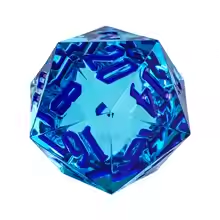Giant Crystal D20: Crystal Blue