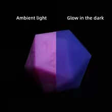 Giant Glow in the Dark D20:  Purple