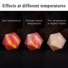 Giant Temperature D20: Yellow/Red/Pink