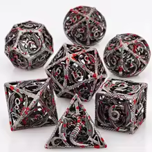 7pc Metal Dice Set - Bloody
