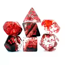 Dice Tin - Blood Splatter Red