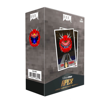 Ultra Pro: DOOM 105ct Apex Deck Protector Sleeves Cacodemon for Bethesda - Doom