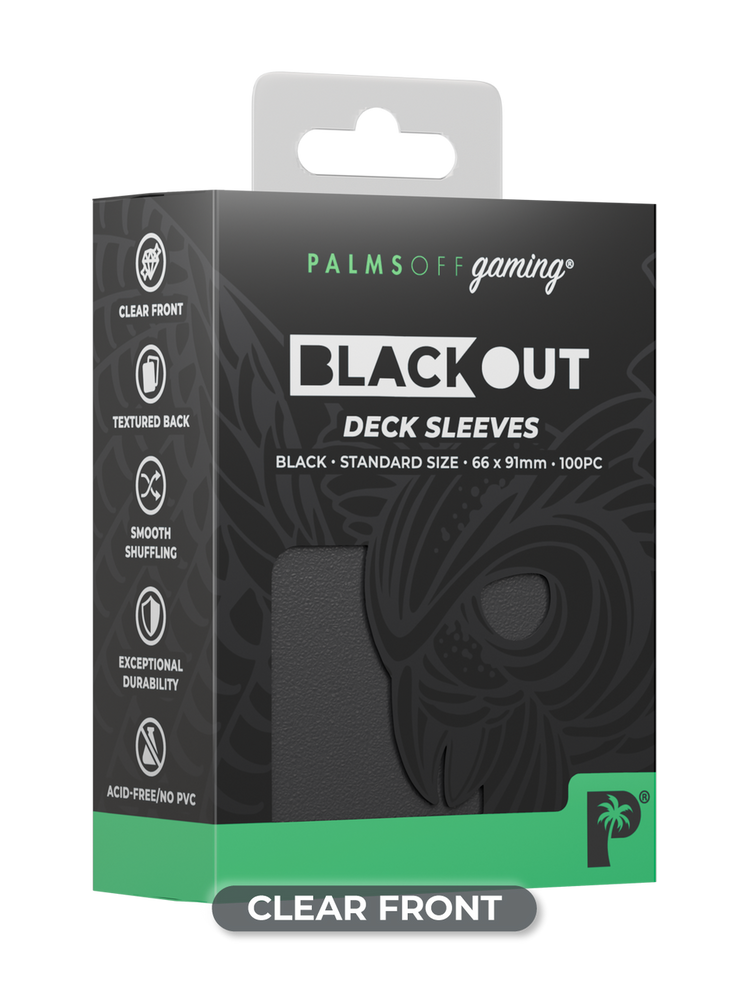 Blackout Deck Sleeves - Standard Size - Black