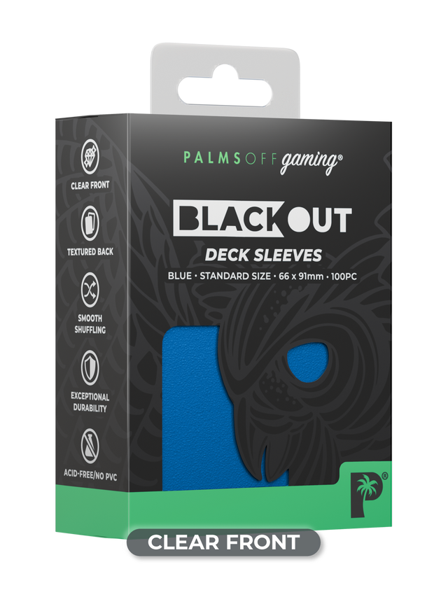 Blackout Deck Sleeves - Standard Size - Blue