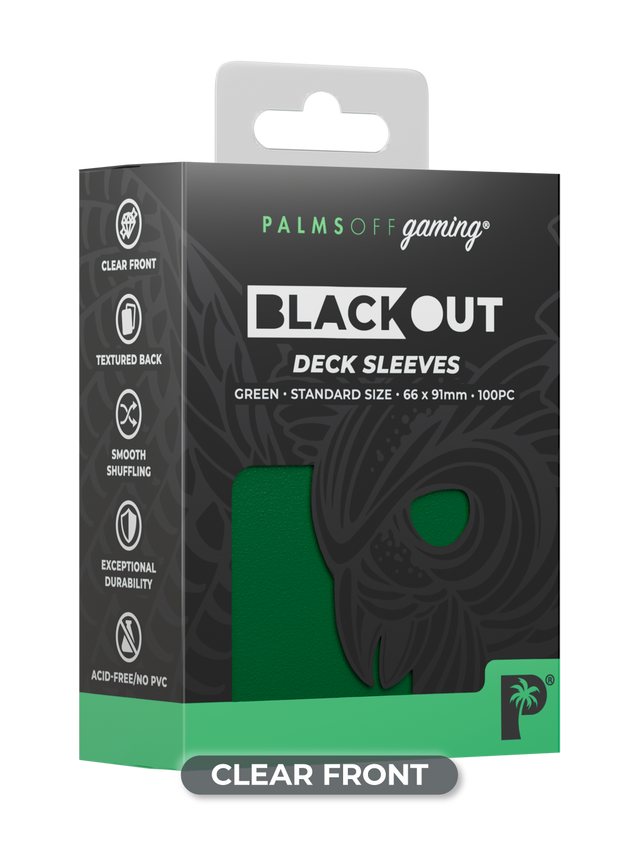 Blackout Deck Sleeves - Standard Size - Green