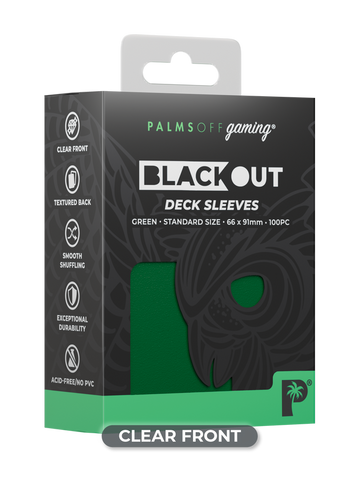 Blackout Deck Sleeves - Standard Size - Green