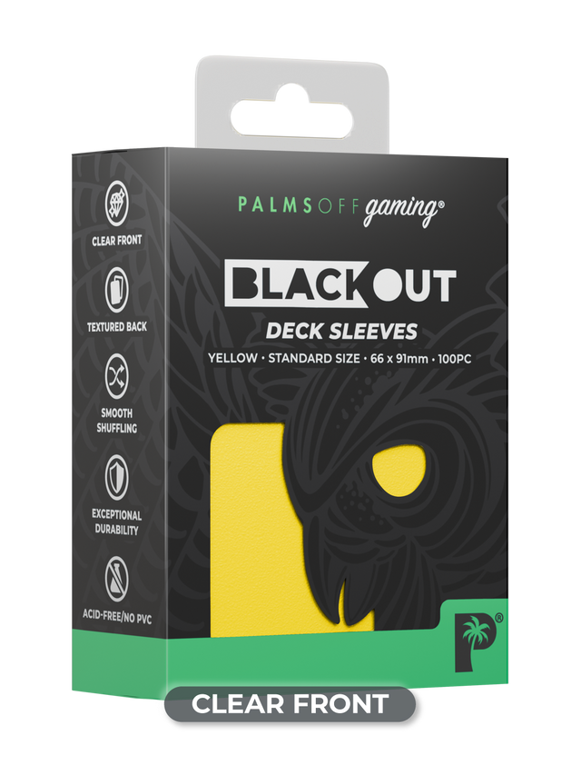 Blackout Deck Sleeves - Standard Size - Yellow