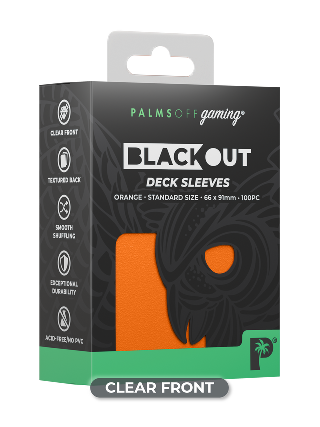 Blackout Deck Sleeves - Standard Size - Orange