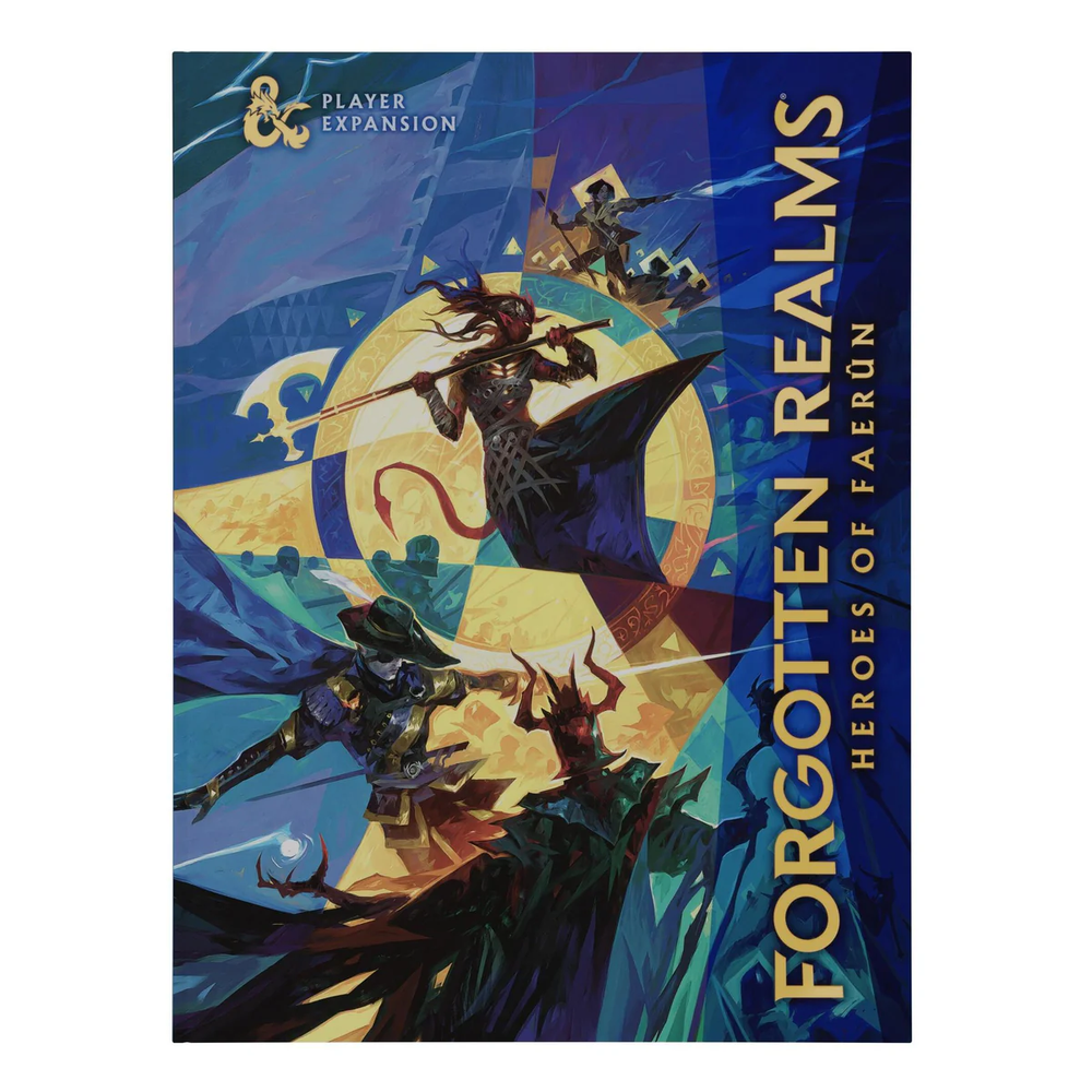 D&D Dungeons & Dragons Forgotten Realms Heroes of Faerun Player Expansion Hardcover Alternative Cover