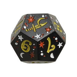 LPG Dice Dual D12 Fate Set Mage Red/White Rogue Black/Yellow