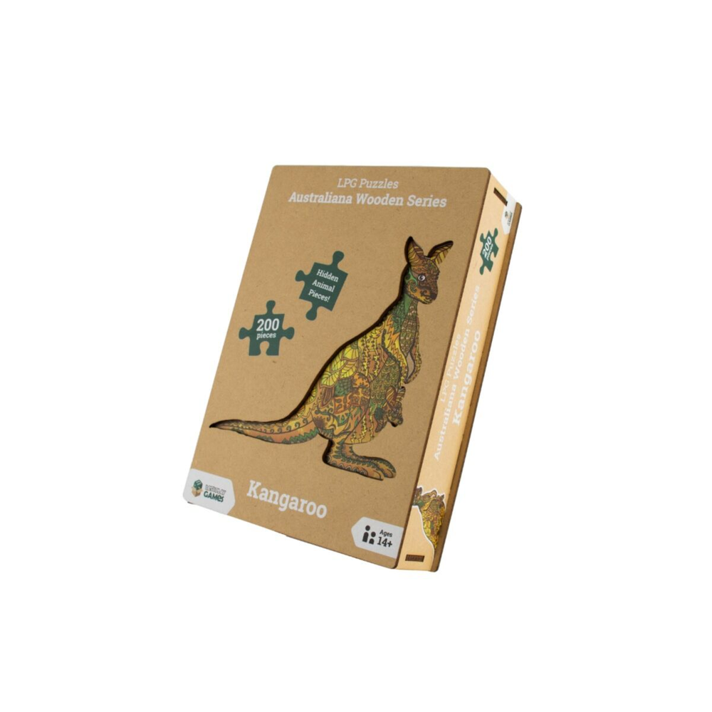 LPG Puzzles Wooden Oceania  Animals Series 1 - Kangaroo