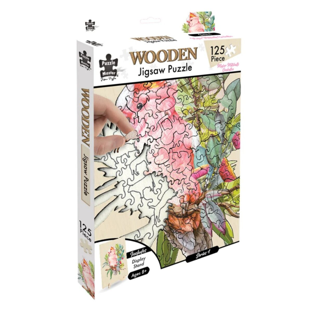 Puzzle - BMS - Major Mitchells Cockatoo - Wooden Jigsaw, 125pc