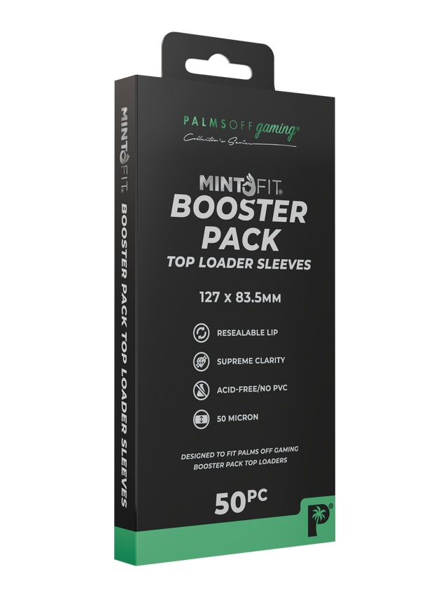 MintFit Booster Pack Top Loader Sleeves - 50pc