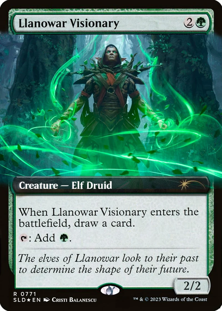 Llanowar Visionary (Extended Art) [Secret Lair Drop Series]