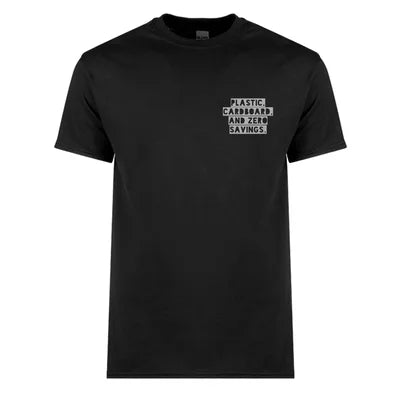 Zero Savings T-shirt Black - Medium