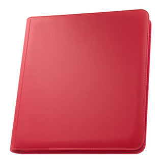 Palms Off Gaming Stealth 12 Pocket Zip Trading Card Binder - Red