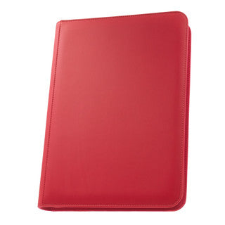 Palms Off Gaming Stealth 9 Pocket Zip Trading Card Binder - Red